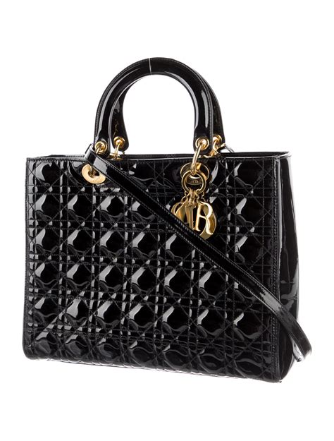 lady dior patent bag